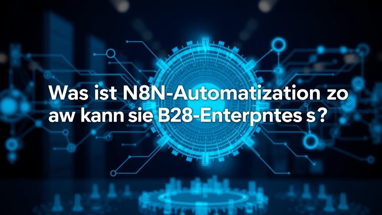 N8N-Automatisierung für B2B-Unternehmen - Visuelle Darstellung der Workflow-Integration