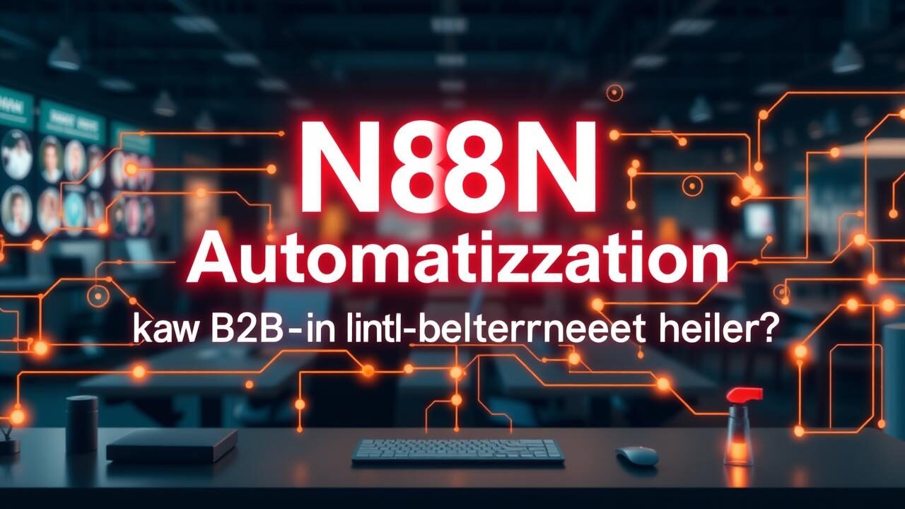 Konzept der N8N-Automatisierung für B2B-Workflows